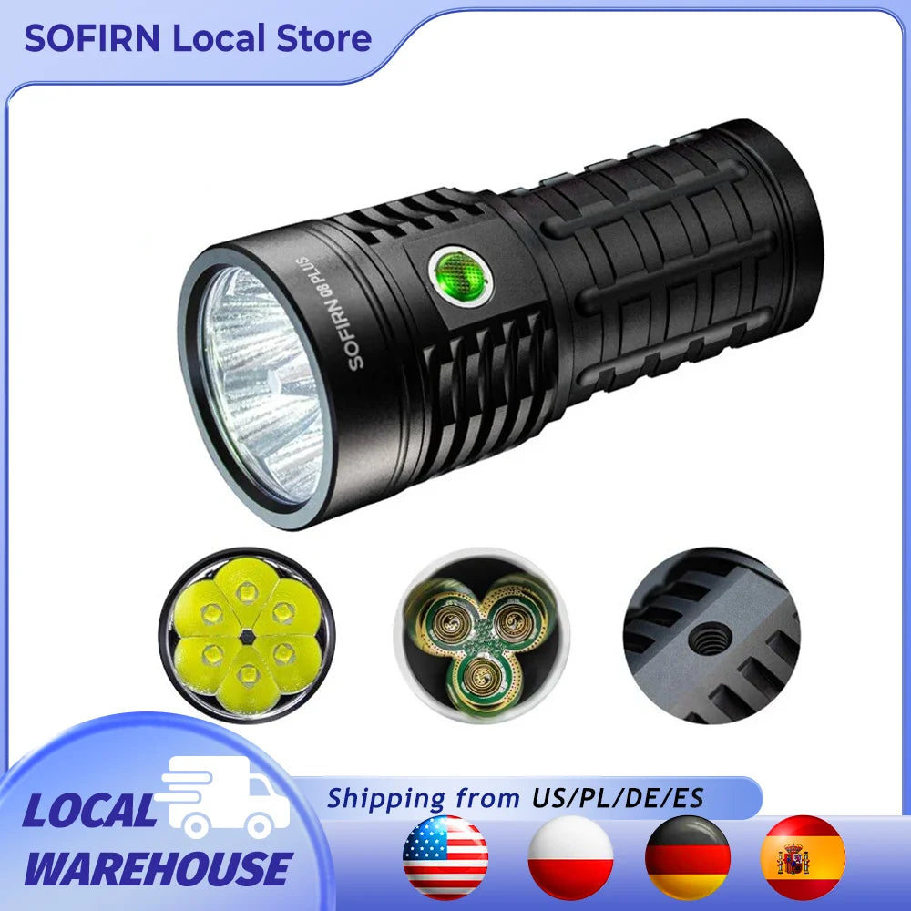 Sofirn Q8 Plus 16000lm USB C Rechargeable Flashlight Anduril 2.0
