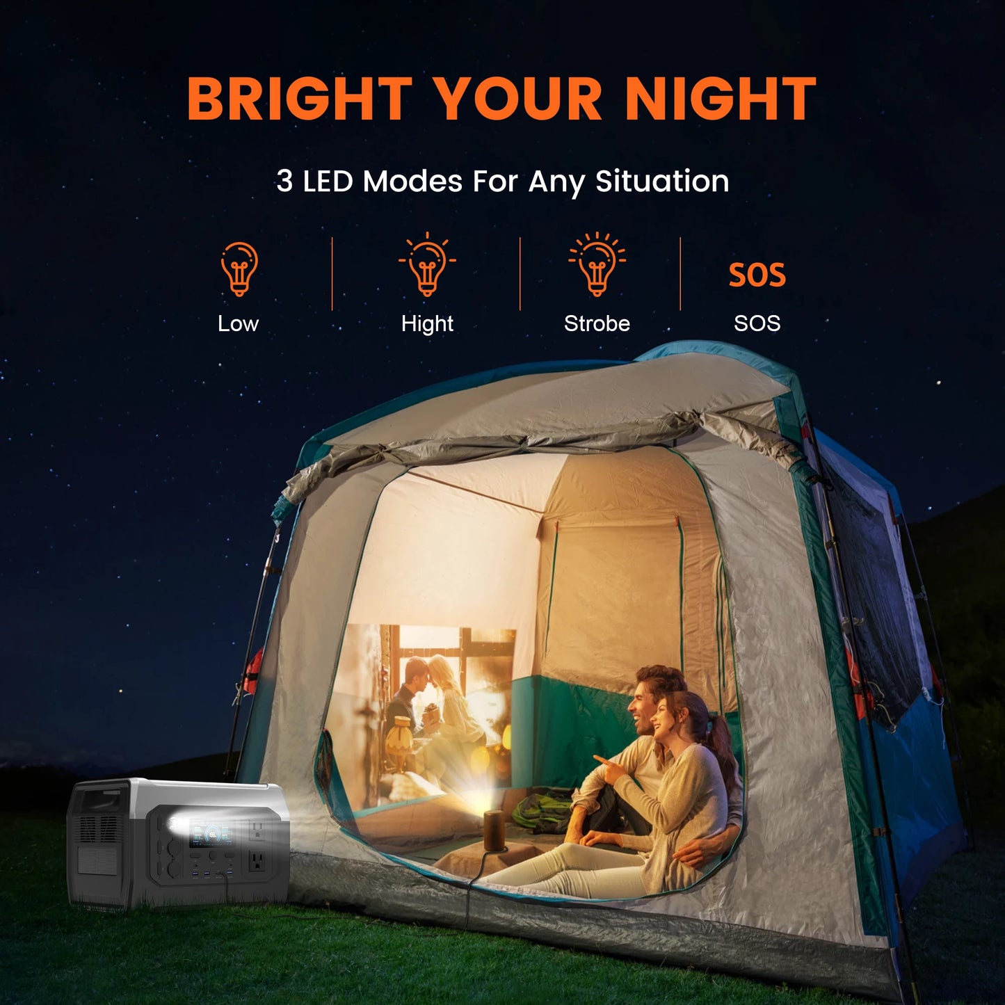CTOLITY XP1000 1800W Portable Solar Generator With 1024Wh LiFePO4 Battery