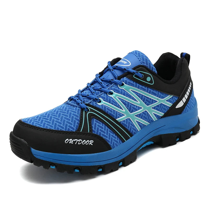 Emike Men's Hiking Shoes Breathable Mesh Outdoor Waterproof