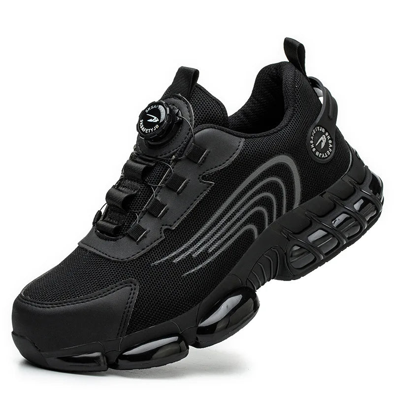 Men Steel Toe Safety Shoes Puncture Resistant Air Cushion Boots