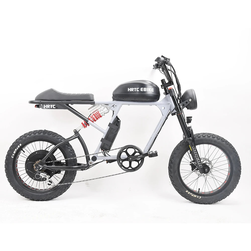 HRTC Electric Retro Off Road Ebike 1500W 48V Performance
