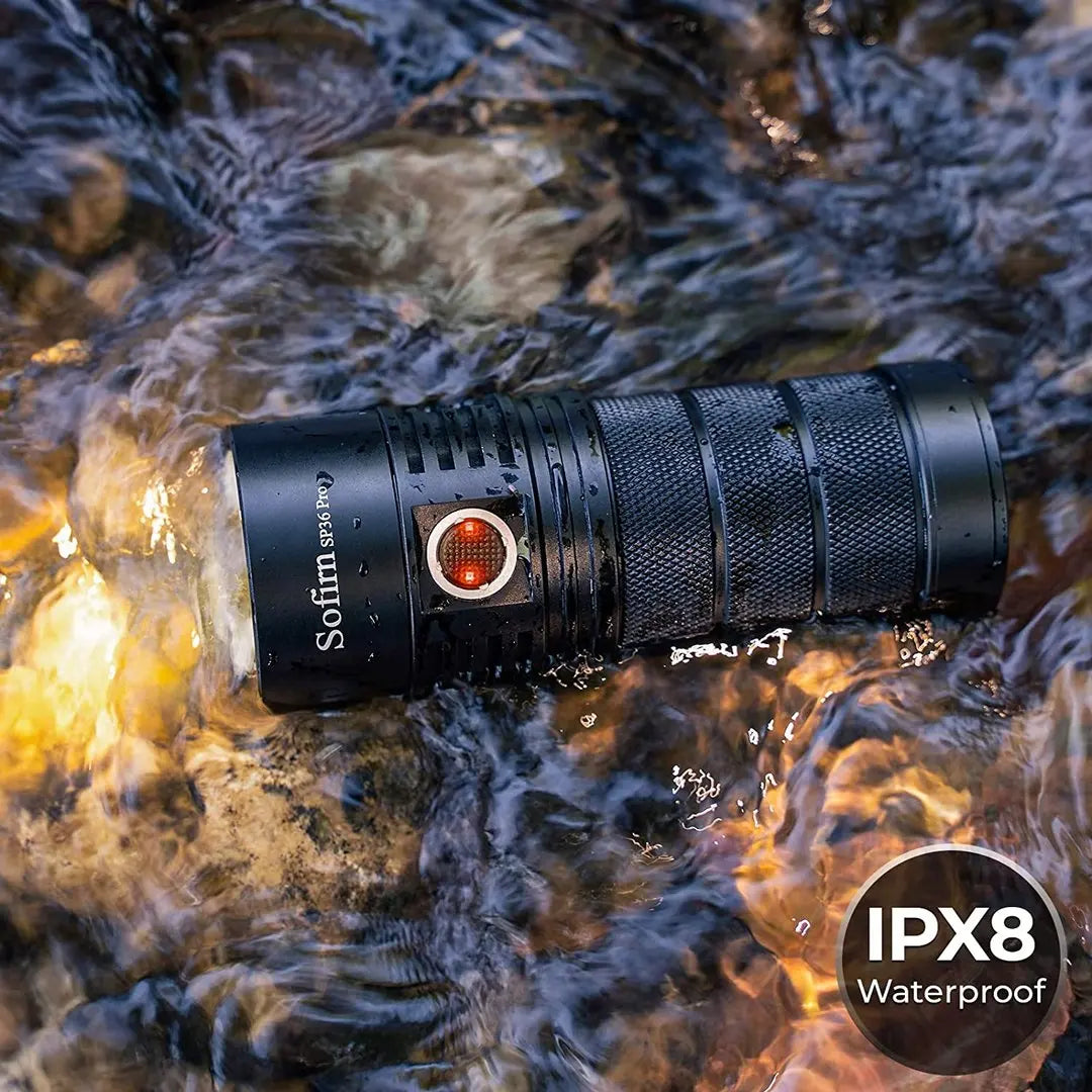 Sofirn SP36 Pro 8000lm SST40 USB C Rechargeable LED Flashlight