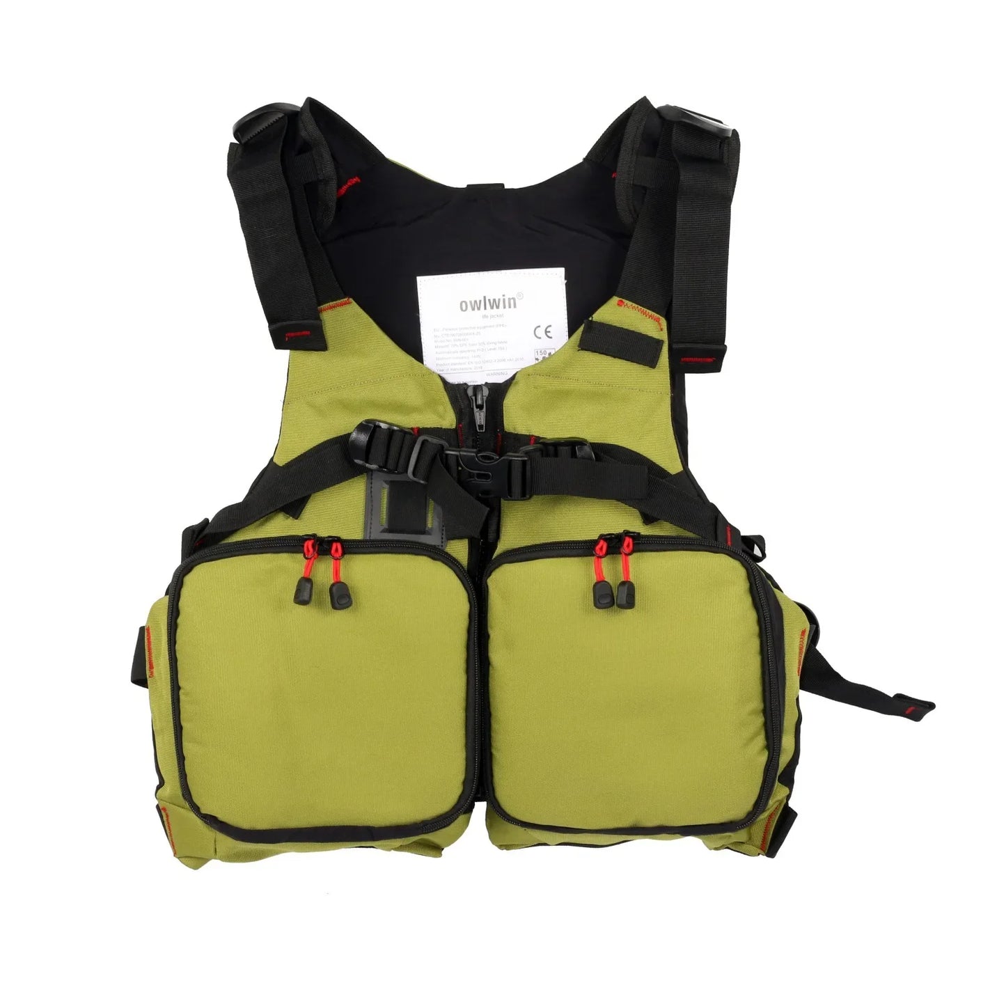Kayak Life Vest Waterproof Breathable With Pockets Mesh