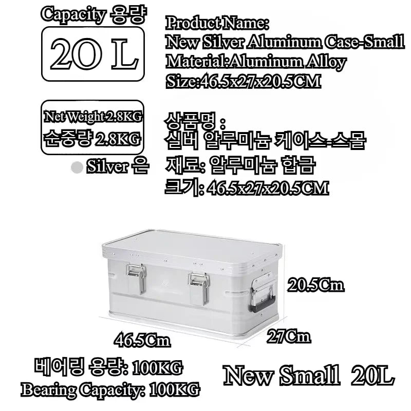 MOUNTAINHIKER Outdoor Storage Box Aluminum Alloy Large Capacity