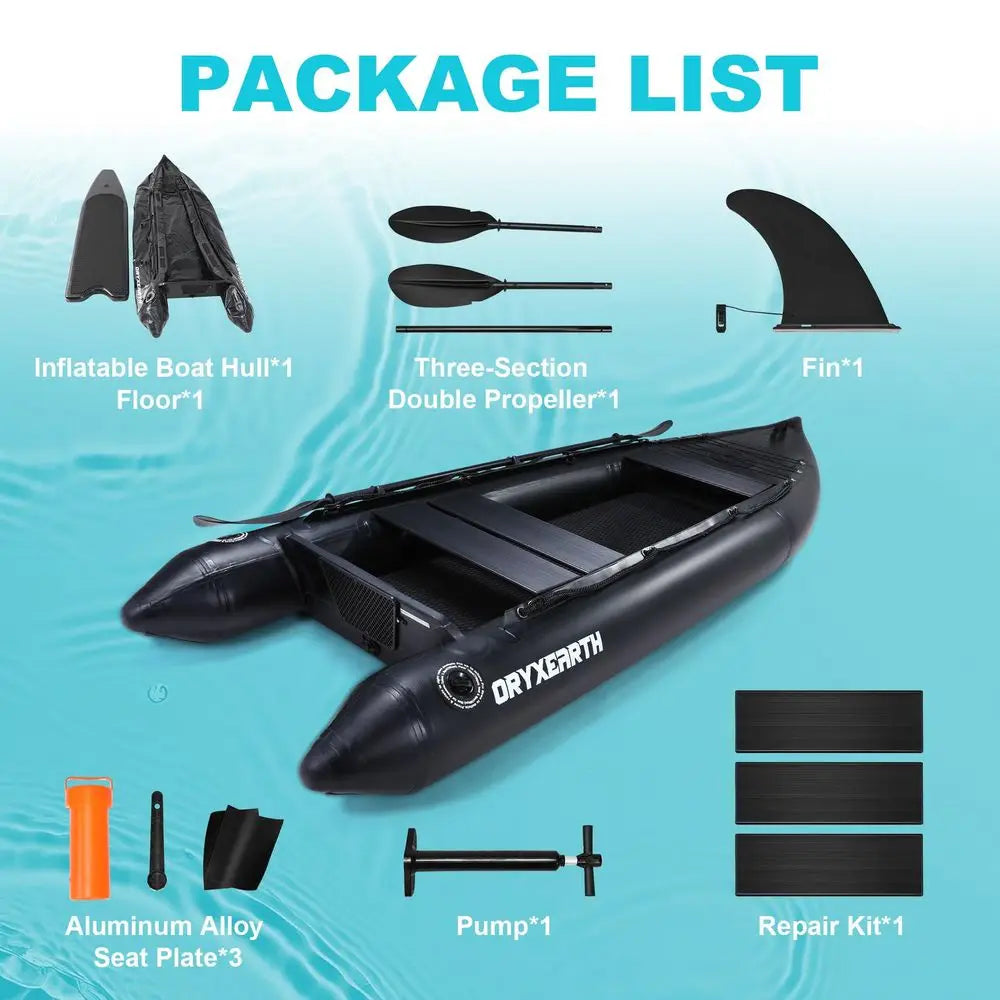 Inflatable Dinghy Boat For Adults With Aluminum Seat And Paddle
