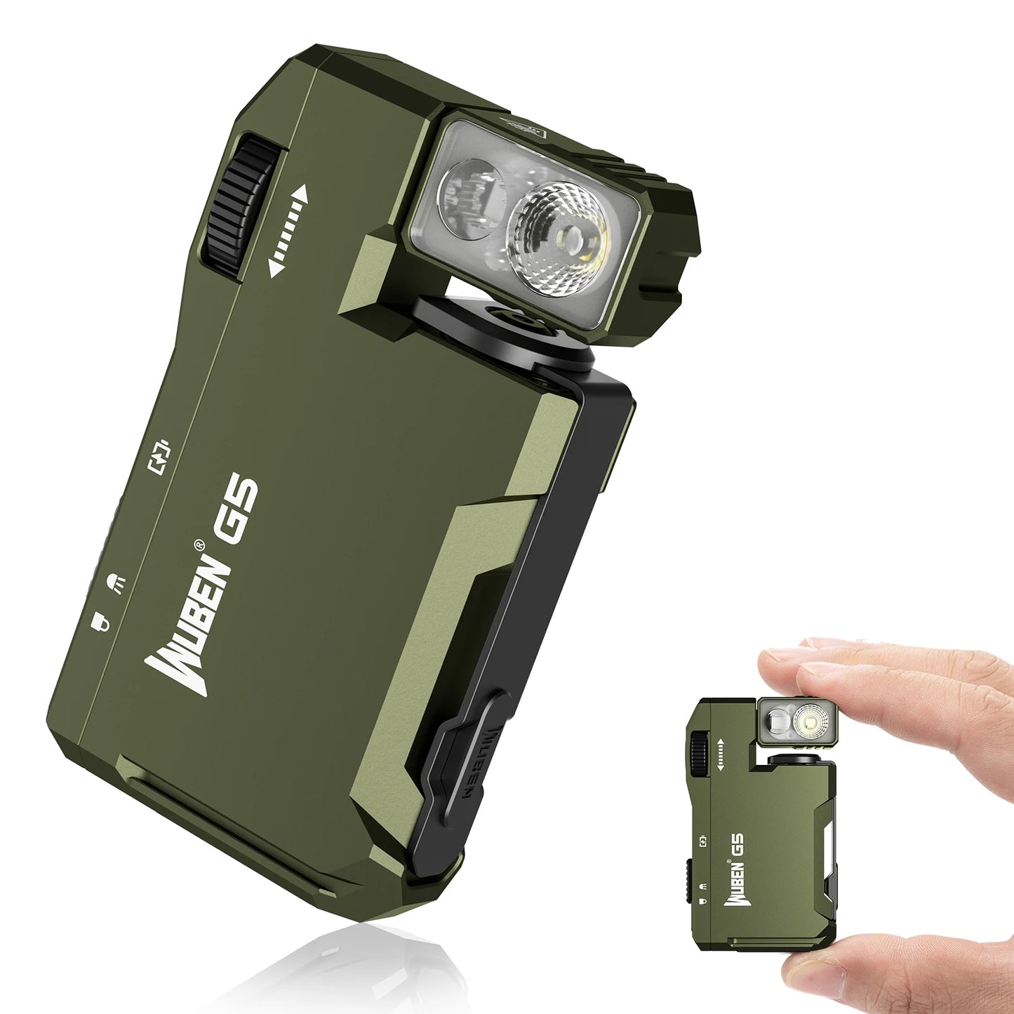 WUBEN G5 Rechargeable EDC Flashlight With Dual RGB LEDs
