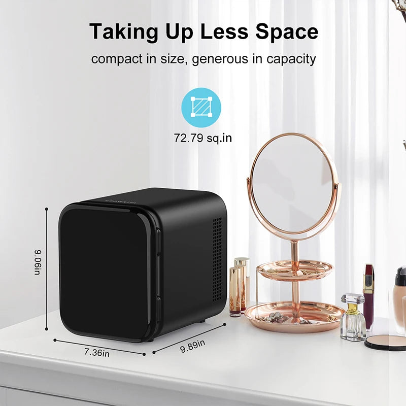 Crownful Portable Mini Fridge For Beauty Makeup Skincare