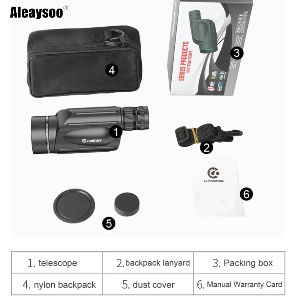 Monocular Telescope Waterproof Birdwatching Scope Outdoor