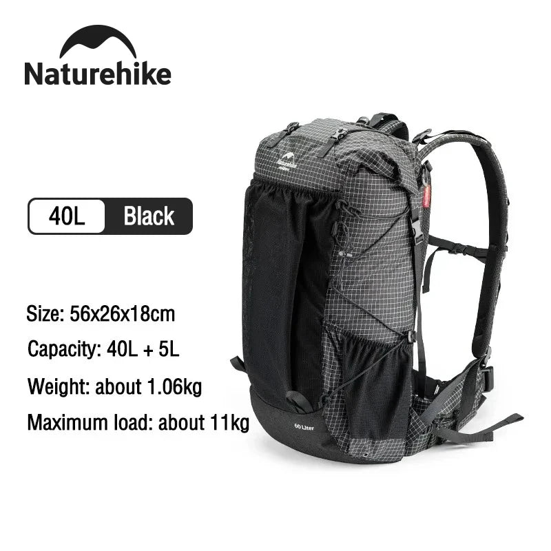 Naturehike Mountain Backpack Waterproof With Rain Cover