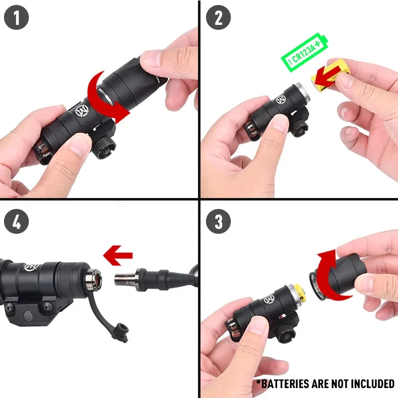 Surefire Tactical M300M600 Flashlight With AXON Switch Picatinny Rail