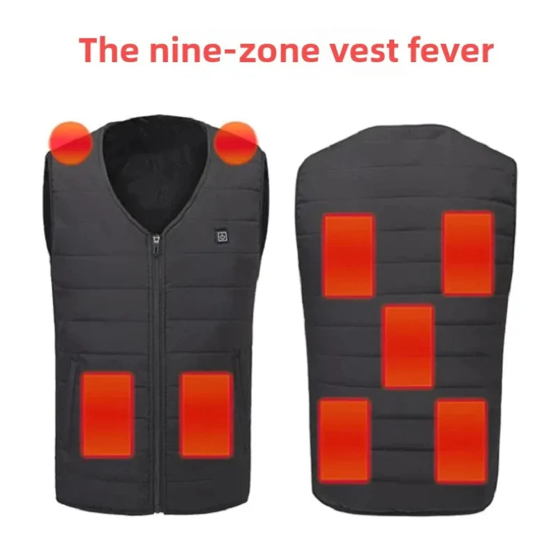 LEOSOXSCN 21 Areas Heated Jacket Unisex USB Self Heating
