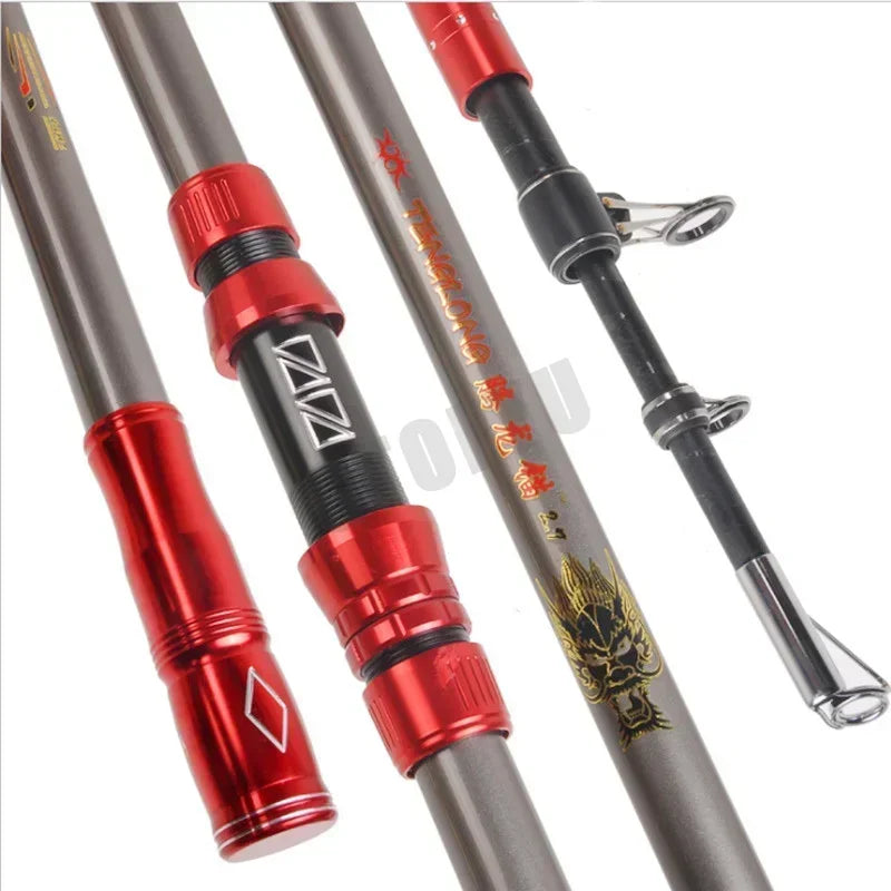 GTOFYU Long Distance Throwing Carbon Telescopic Fishing Rod