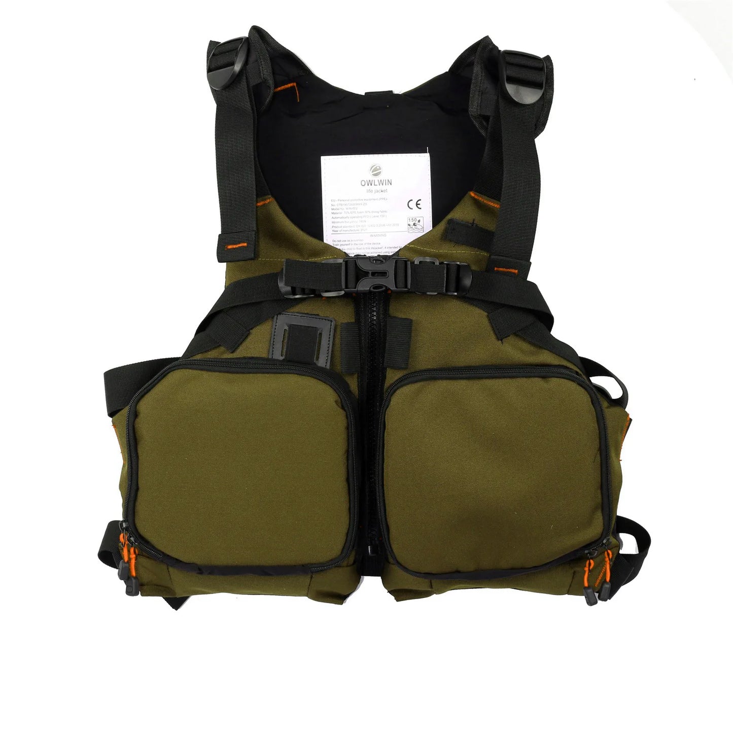 Kayak Life Vest Waterproof Breathable With Pockets Mesh