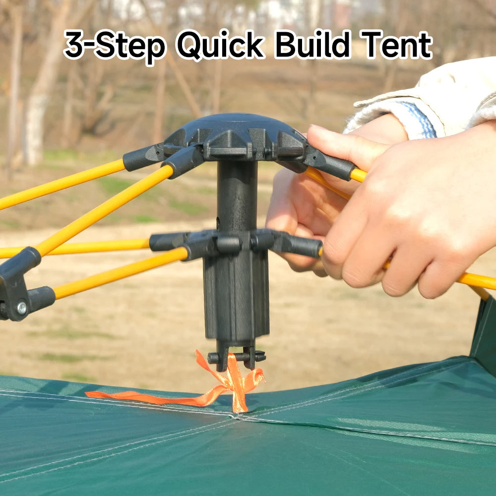 Two To Three Person Camping Tent Instant Setup Waterproof Windproof
