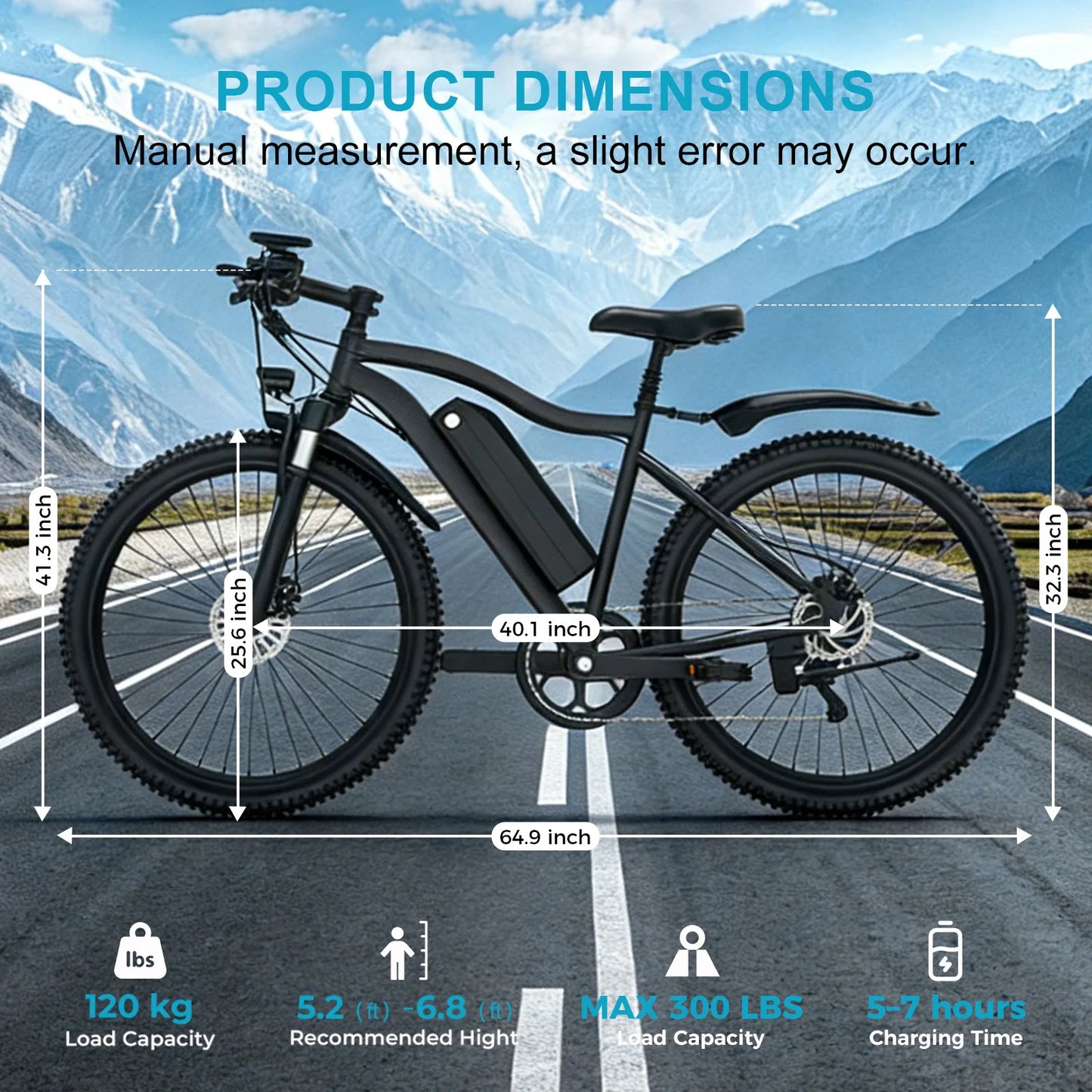 Toofly Mountain Electric Bike With 48V Removable Battery