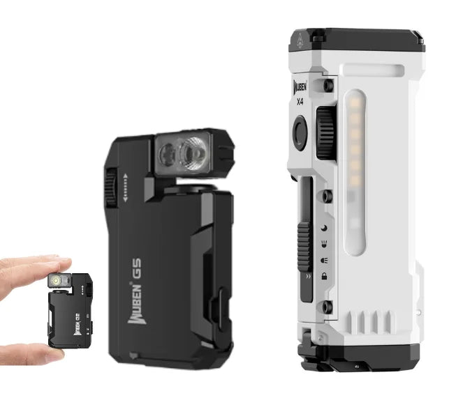 WUBEN X4 G5 EDC Flashlight Bundle Magnetic Tail RGB Rechargeable