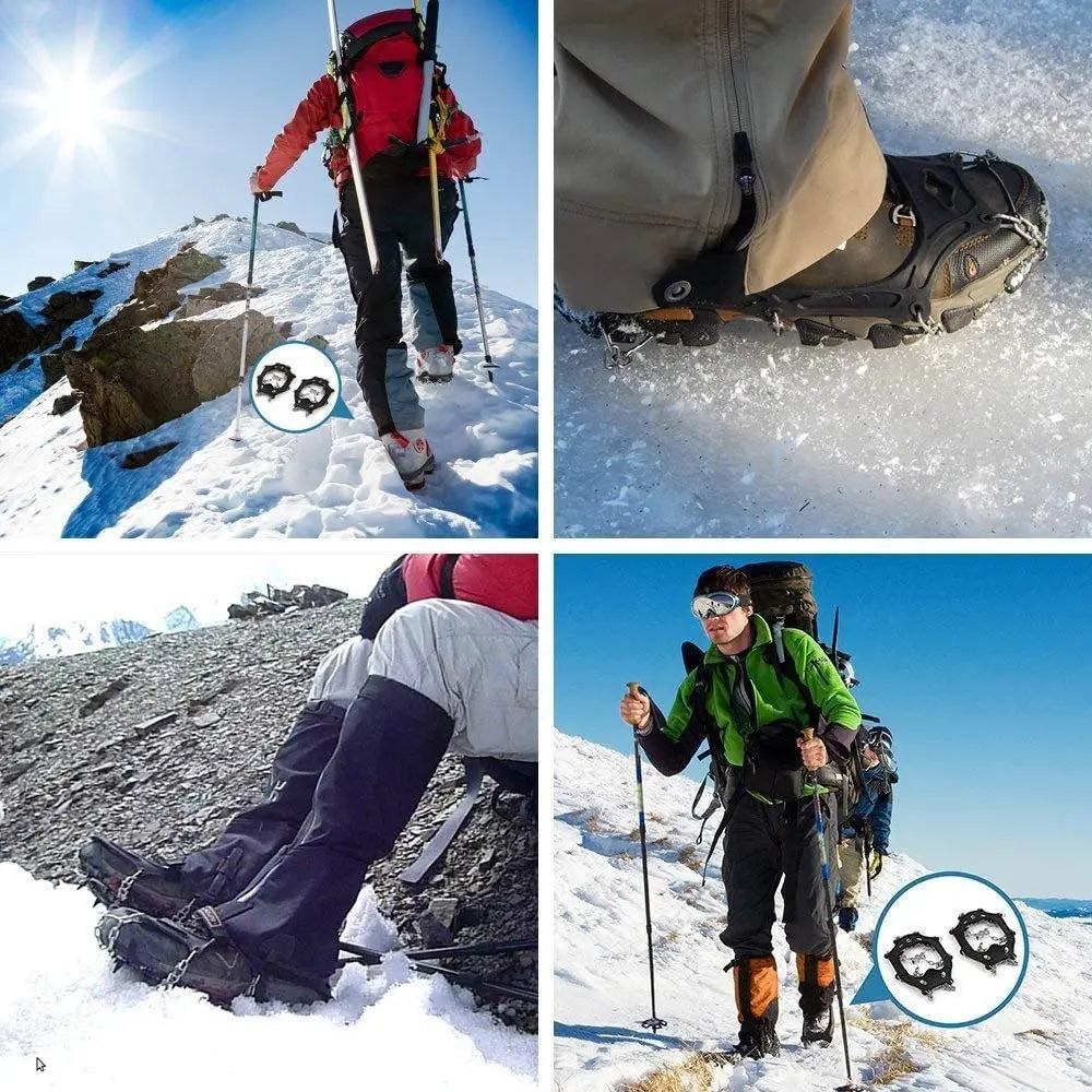 19 Spike Ice Gripper Crampon Shoes for Hiking Snow