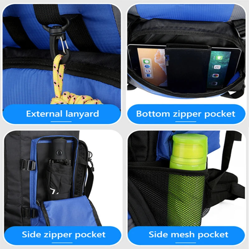Scione Large Capacity Trekking Backpack For Outdoor Travel