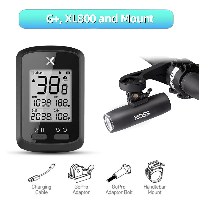 XOSS G/G Plus GPS Bike Computer ANT+ Wireless Road MTB