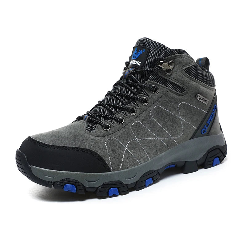 QIFENGCN Hiking Boots Mens Winter Warm Faux Fur Ankle Boots