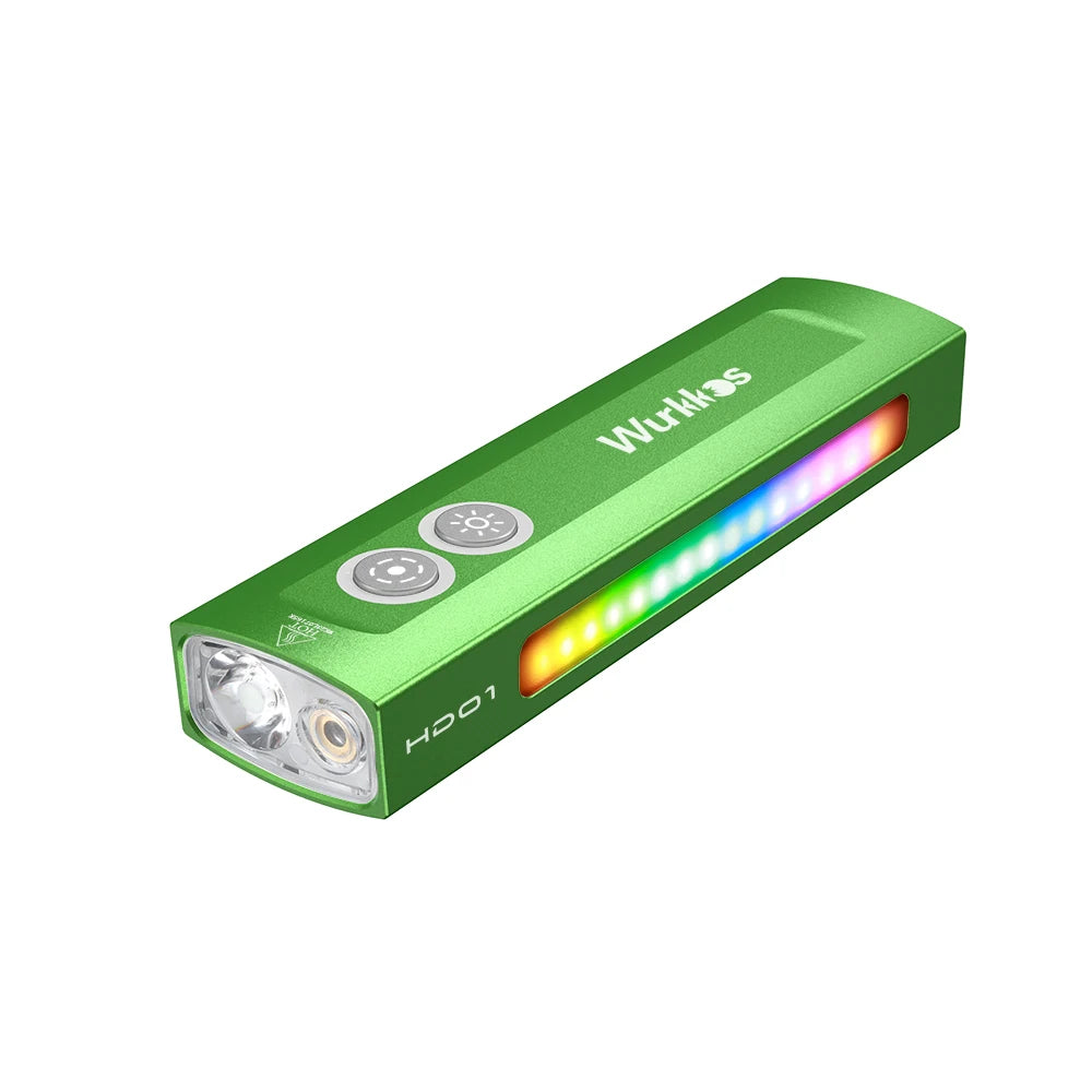 Wurkkos HD01 1200LM Multifunctional Flashlight IP65 RGB For Hiking