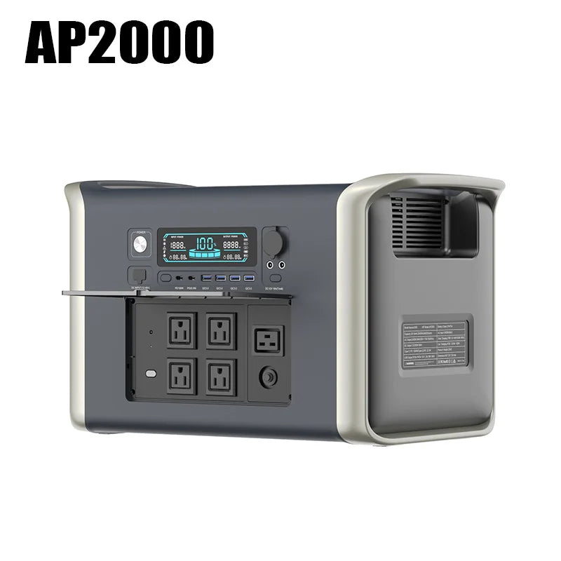 UAPOW 2048Wh Portable Power Station LiFePO4 Solar Generator