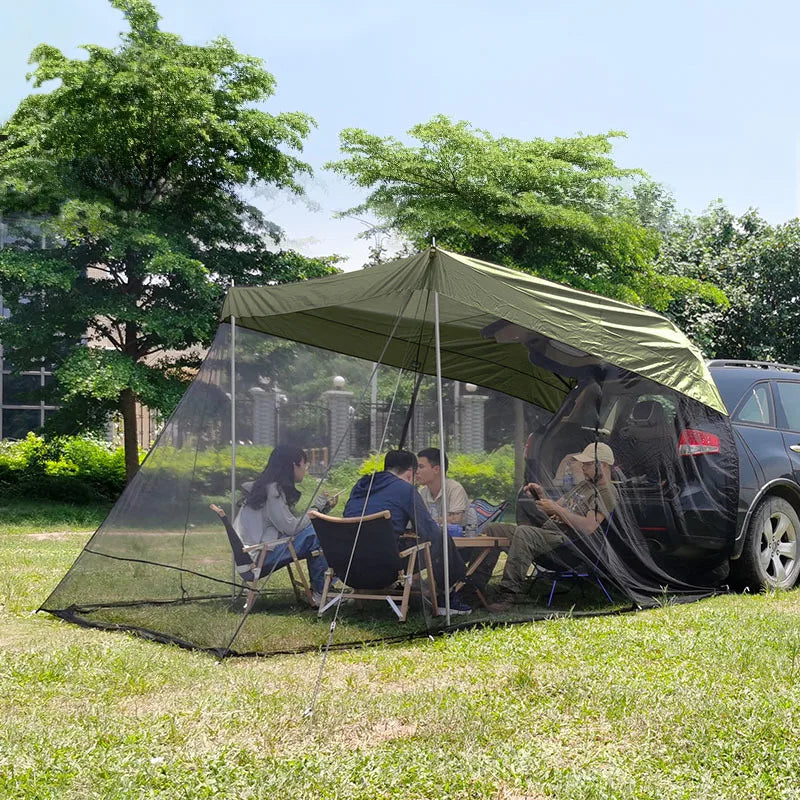 SUV Tail Tent Mosquito Proof Sunshade Shelter for Car Trunk