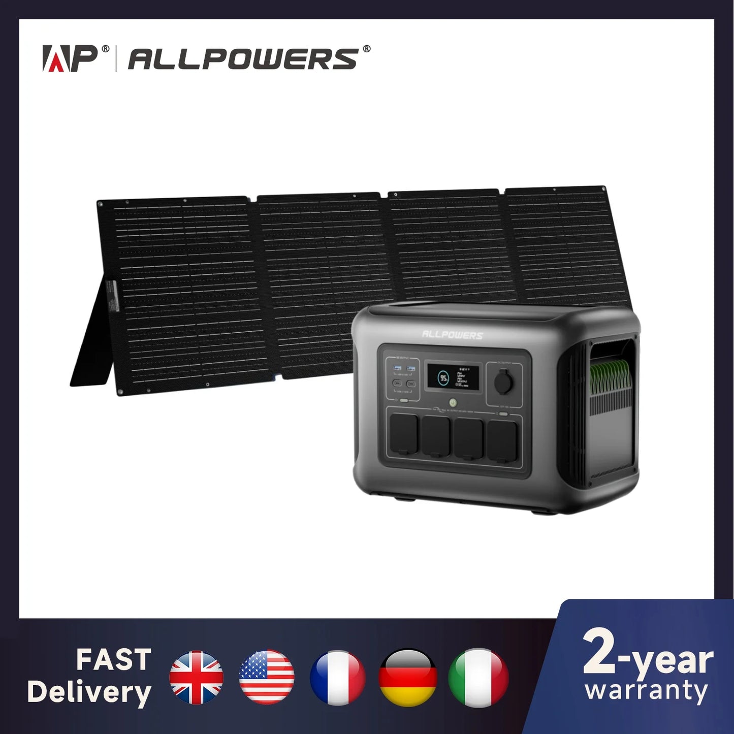 ALLPOWERS R1500 Lite Portable Power Station Solar Panel