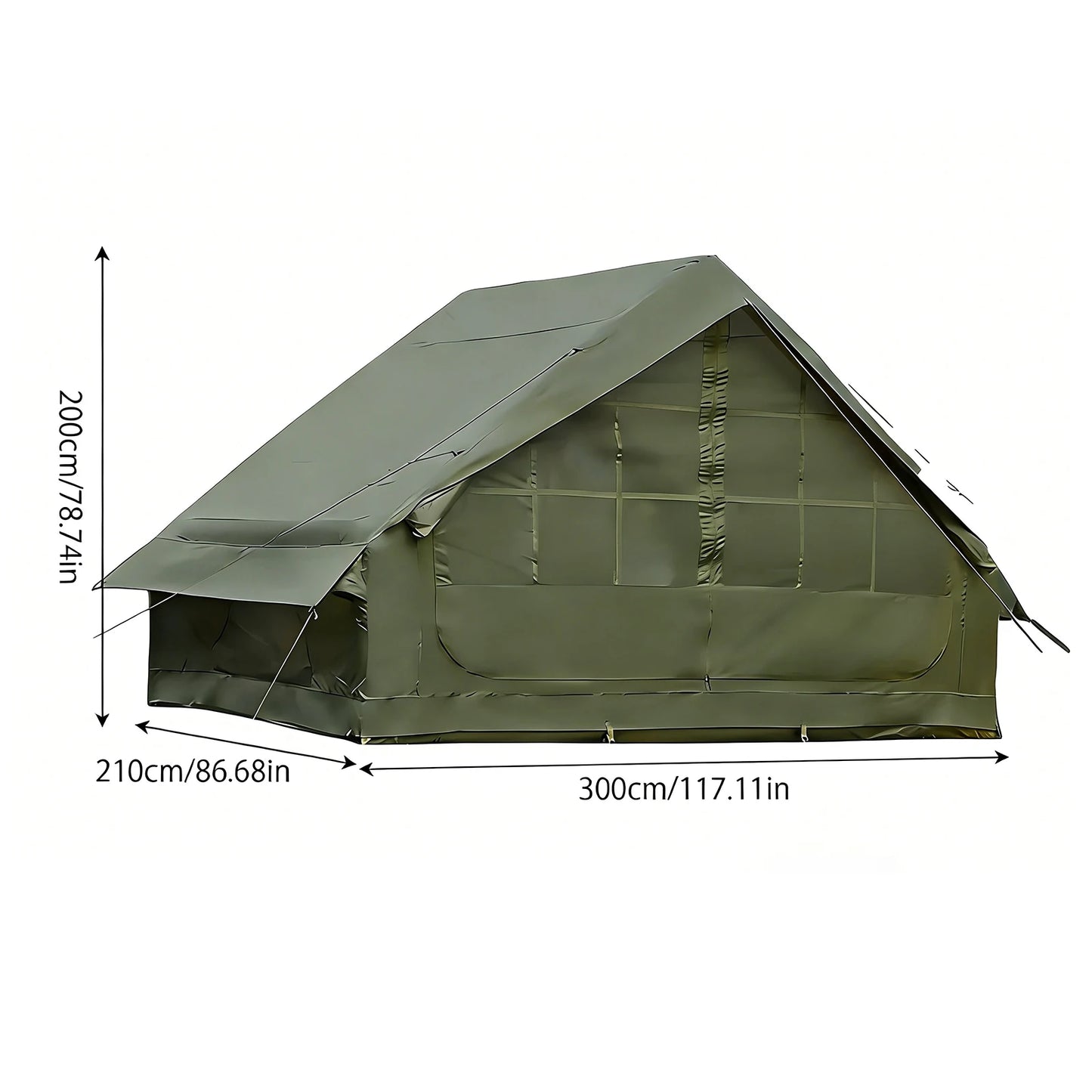 Inflatable Camping Tent With Skylight And Breathable Mesh Four Season