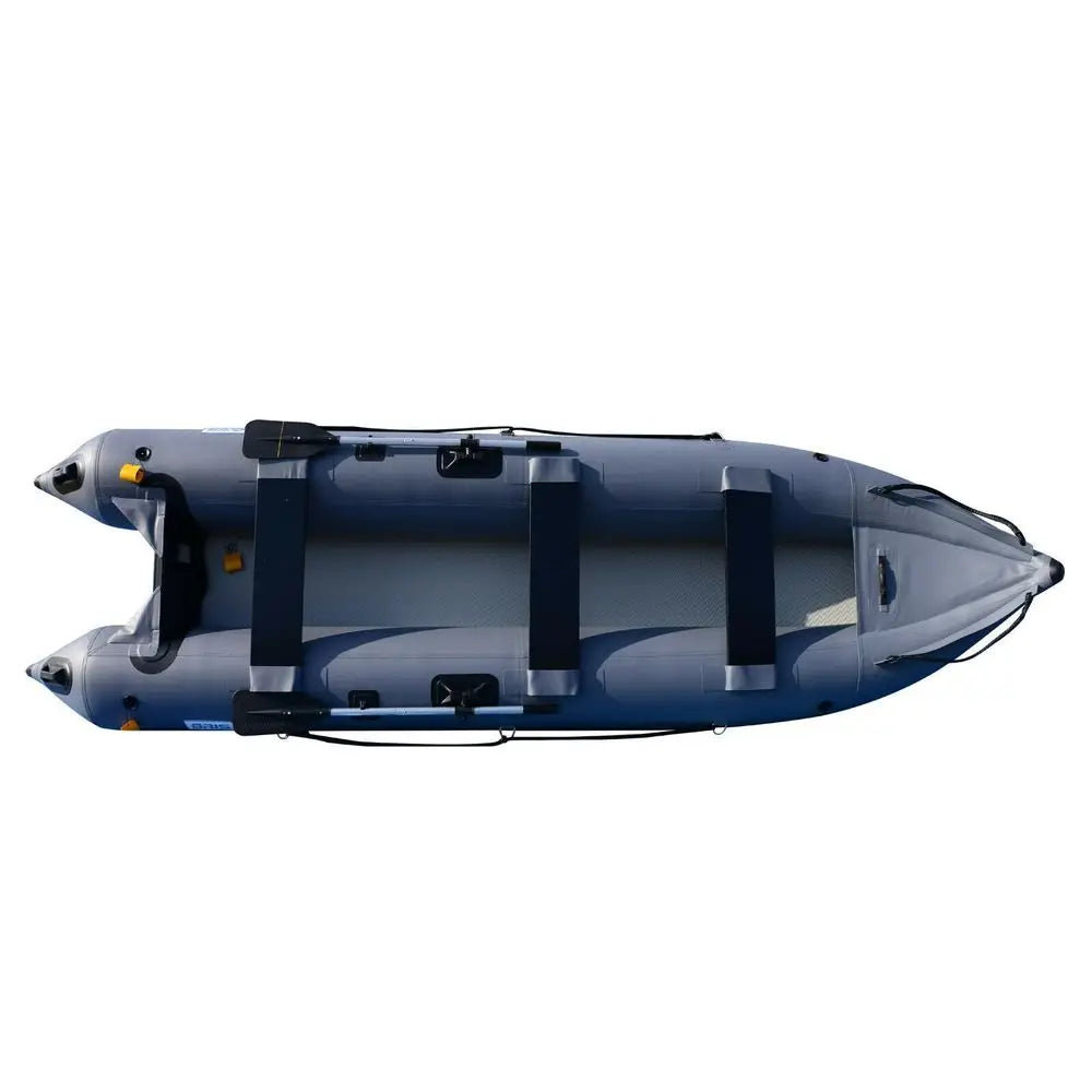 Inflatable Pontoon Boat for Three People Fishing and Kayaking