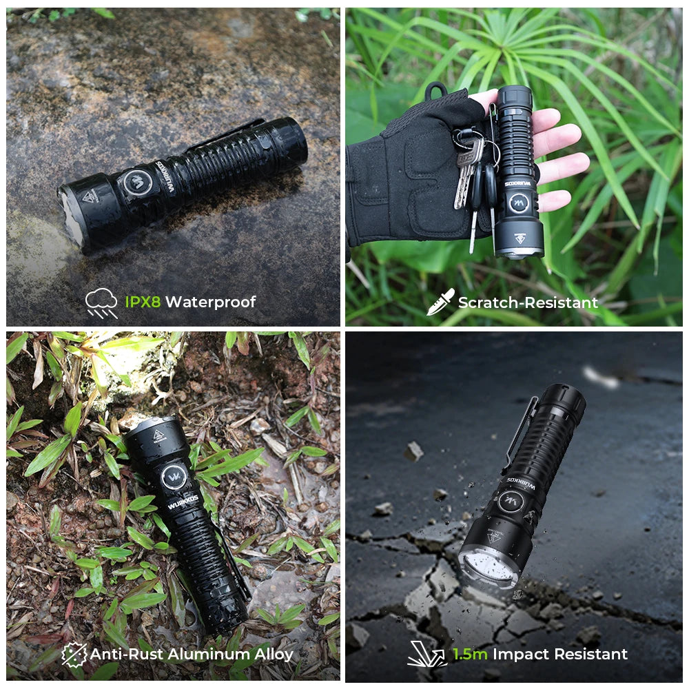 Wurkkos TS28 EDC Flashlight 3200 Lumens 21700 Battery Rechargeable