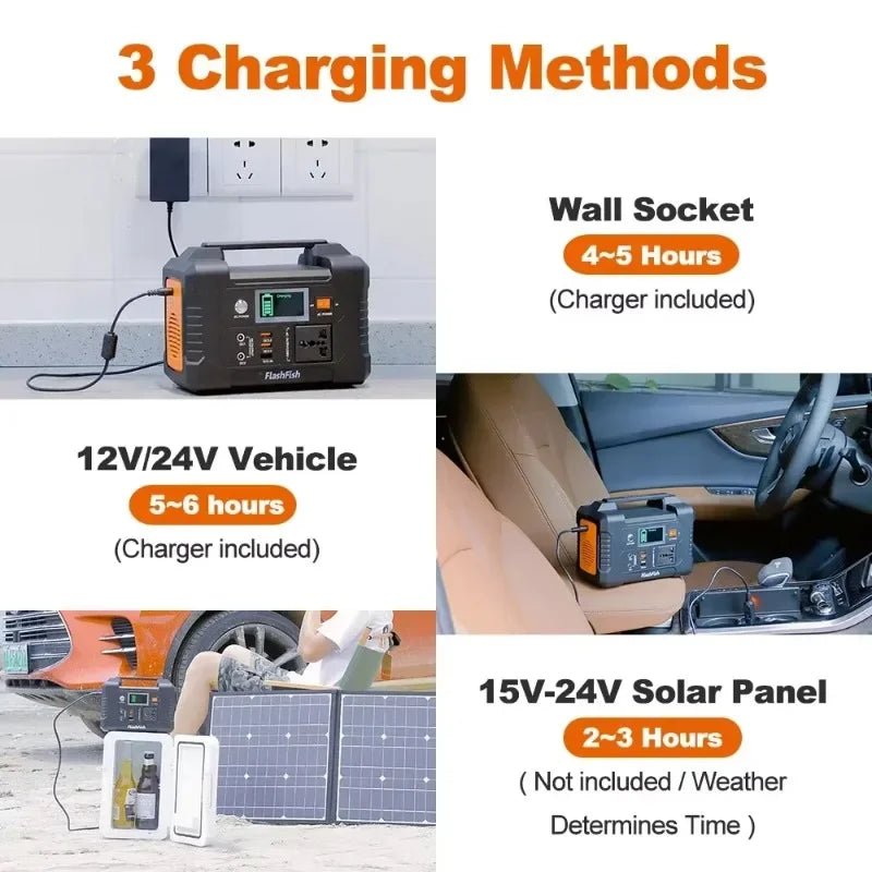 Enooddvol 151Wh Portable Solar Generator Outdoor Power Station