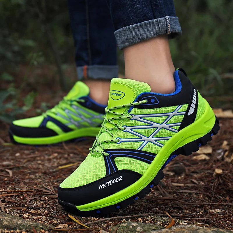 Emike Men's Hiking Shoes Breathable Mesh Outdoor Waterproof