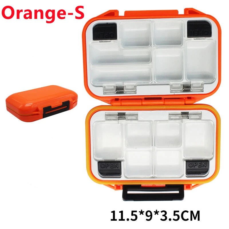 Fishing Tackle Boxes Waterproof Storage Bait Box Dual Opening