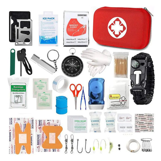 27 Piece First Aid Kit For Travel Home Car Camping