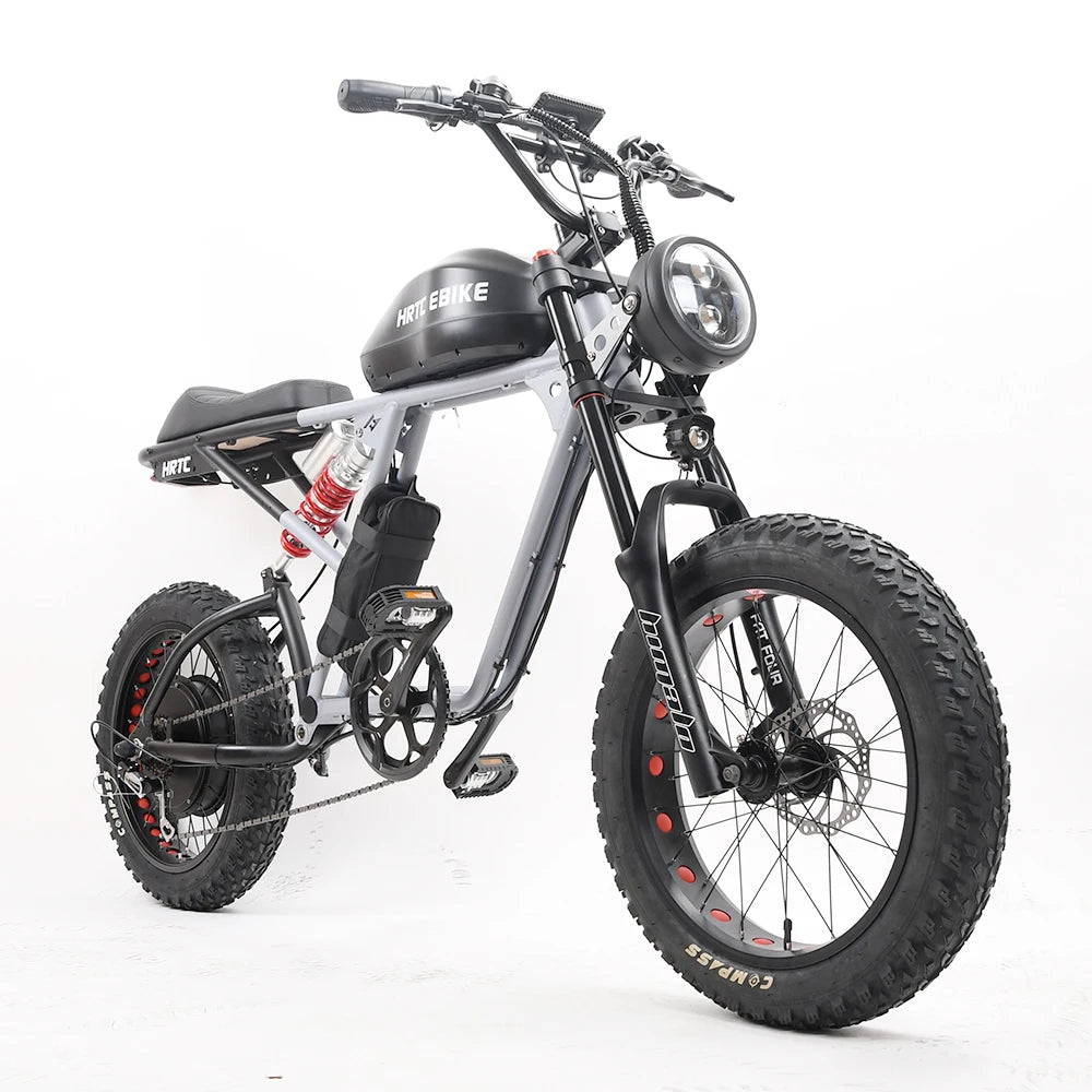 HRTC Electric Retro Off Road Ebike 1500W 48V Performance