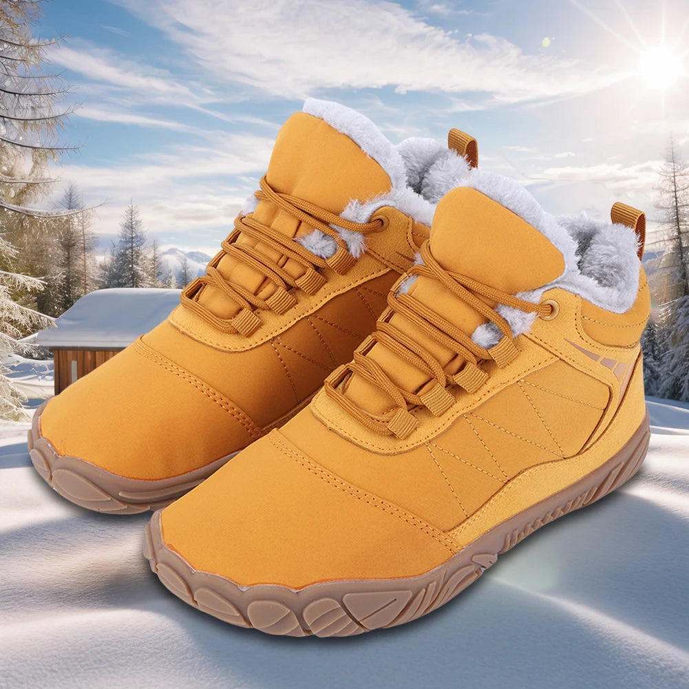 Winter Barefoot Snow Boots For Men Non Slip Trekking Shoes