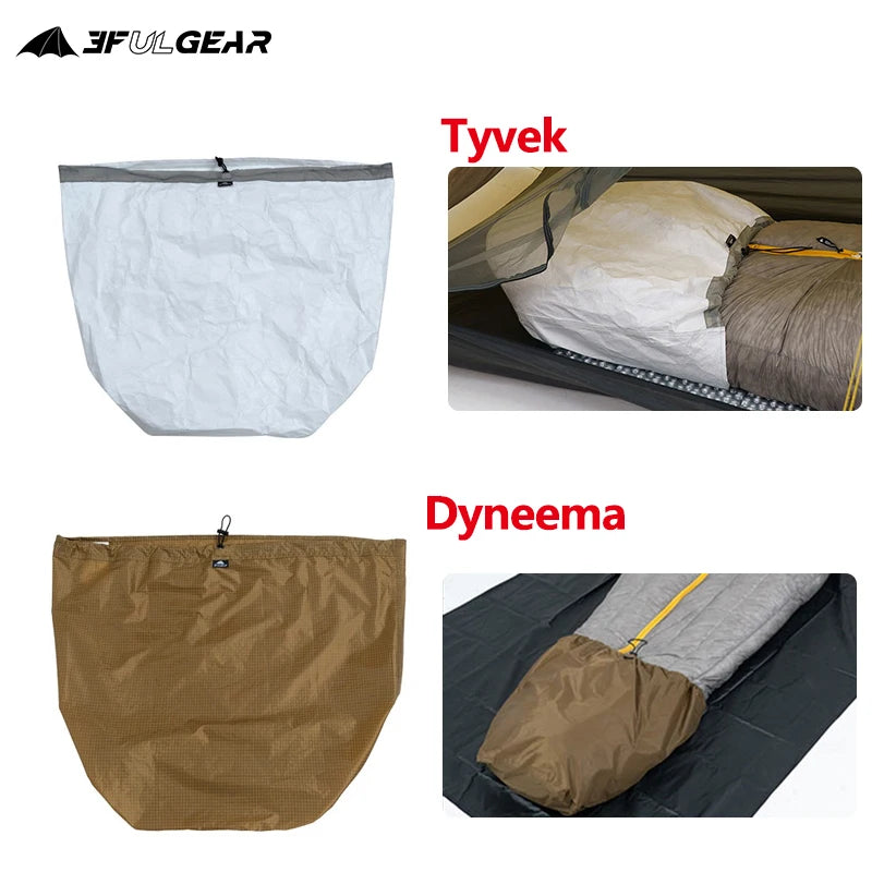 3F UL Gear Ultralight Dyneema Nylon Tyvek Sleeping Bag Liner