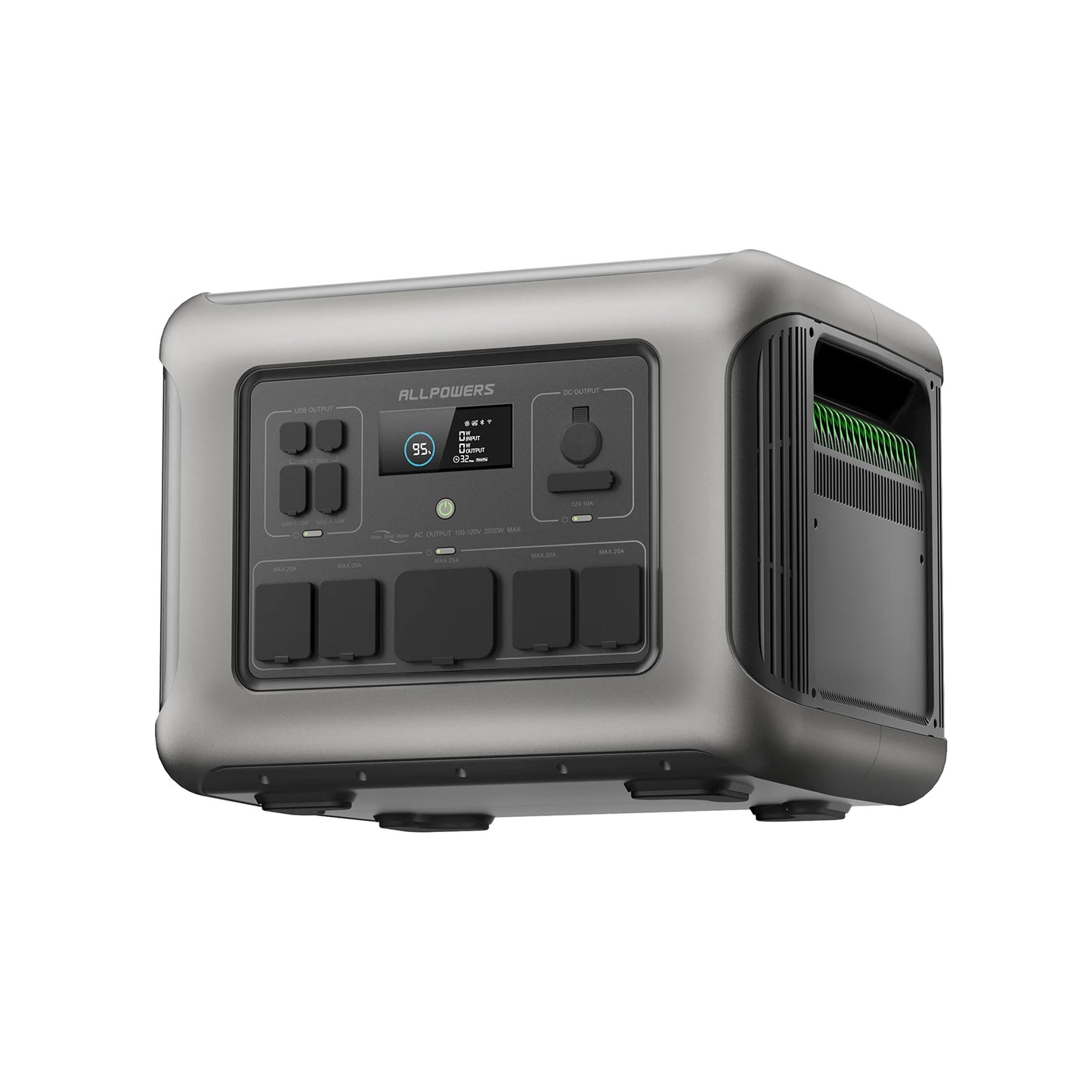 ALLPOWERS Portable Power Station R600 299Wh LiFePO4 Battery 1200W Surge