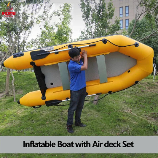 IHOME BOATPARTS Inflatable Kayak With Air Deck Three Air Chambers