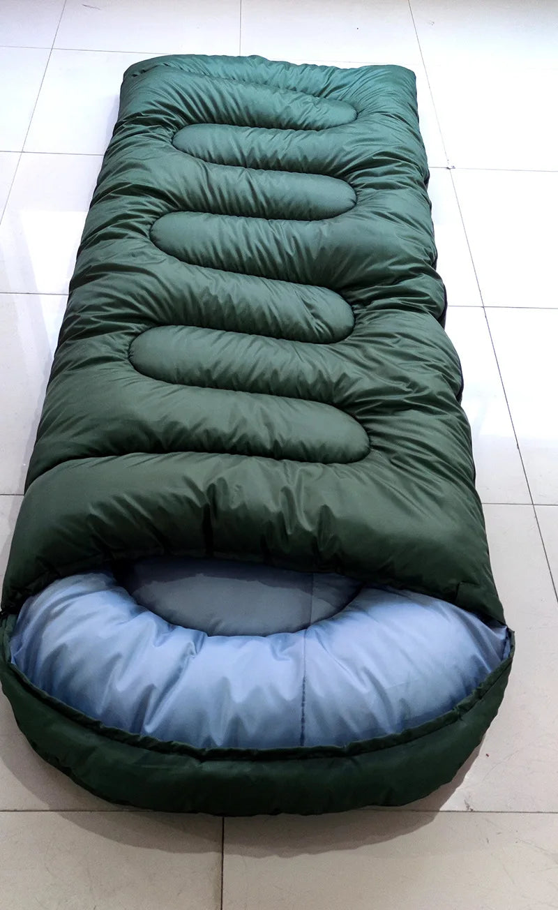 Winter Waterproof Cotton Filled Outdoor Sleeping Bag For Cold Weather