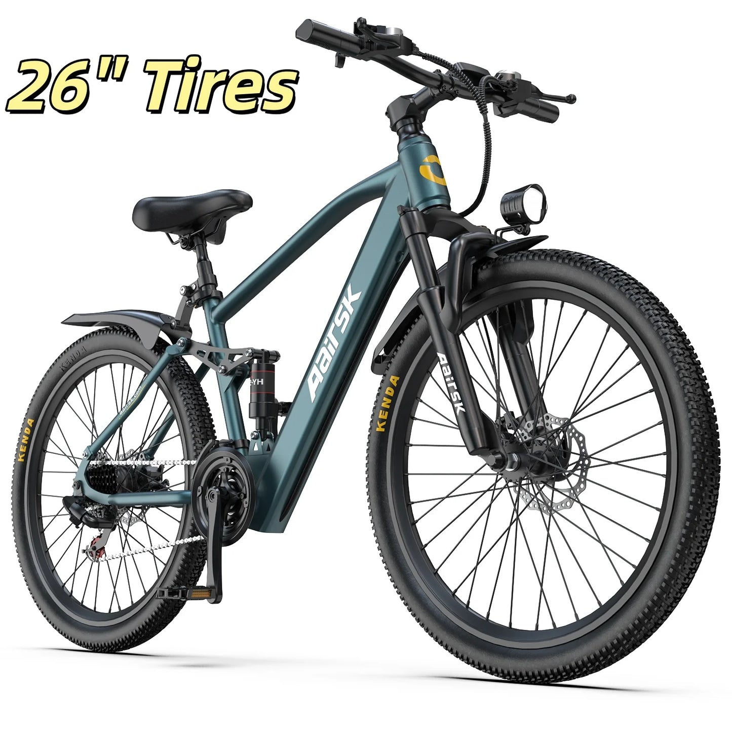 EOEOTWO GT900 750W Electric Mountain Bike With Full Suspension UL 2849 Certified